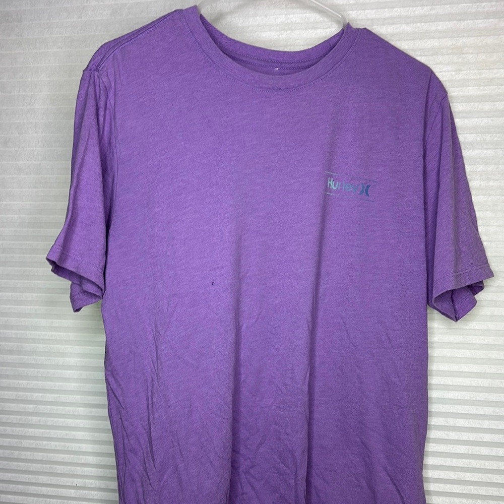 Hurley Purple Short Sleeve Tee Casual Cotton